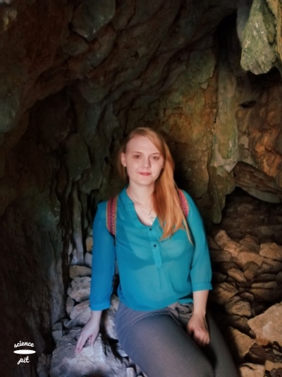 Me in the cave entrance.